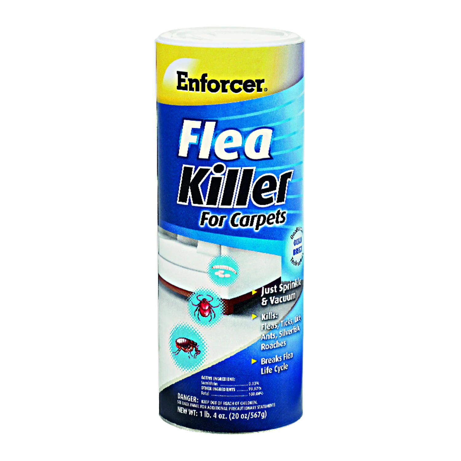 20 Oz. Ready To Use Powder Flea & Tick Killer For Carpets - Ocean Breeze Scent