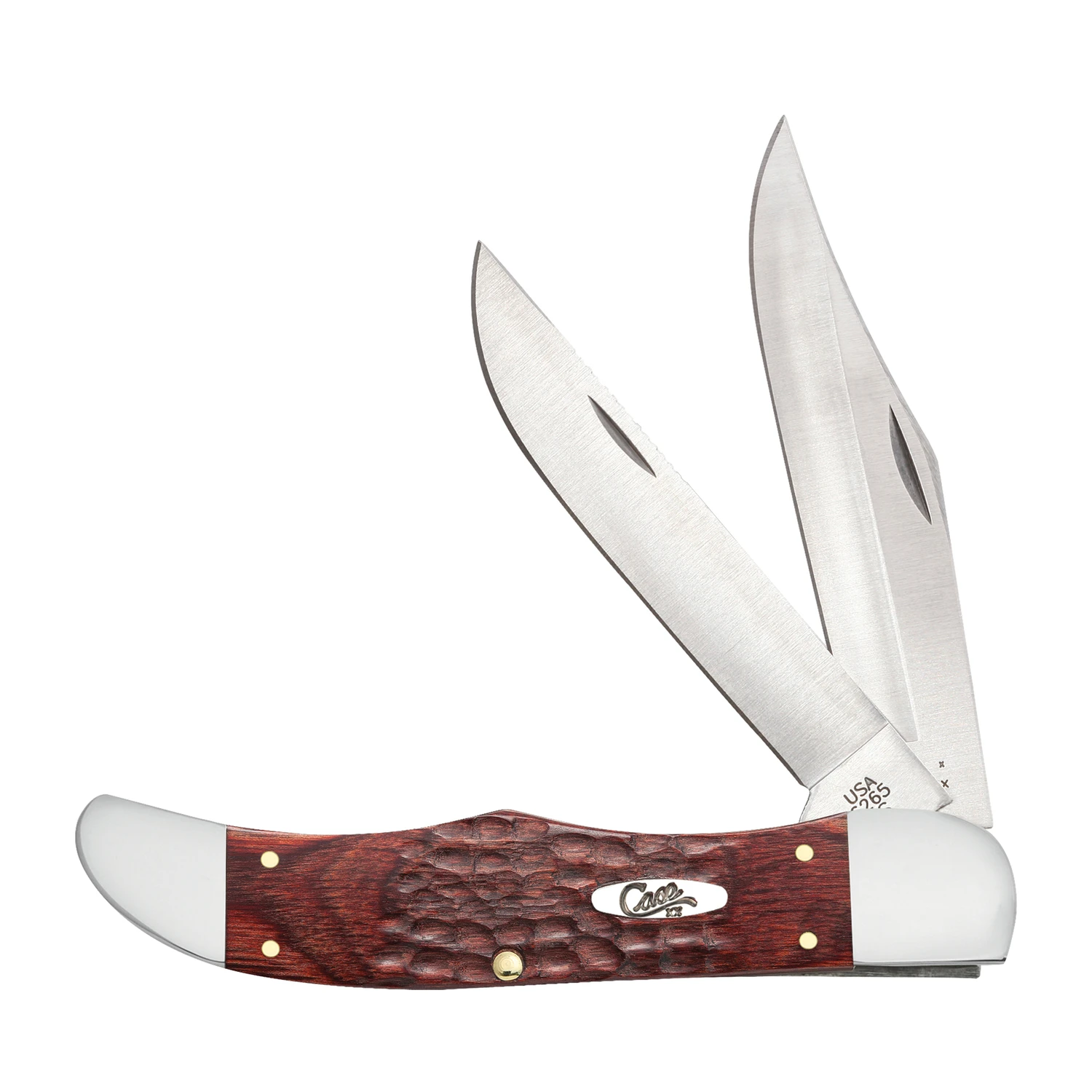 Rosewood Standard Folding Hunter Knife with Leather Sheath
