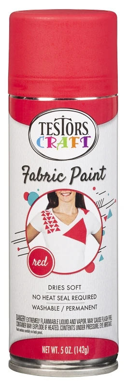 Testors Craft 5 Oz. Matte Red Fabric Spray Paint