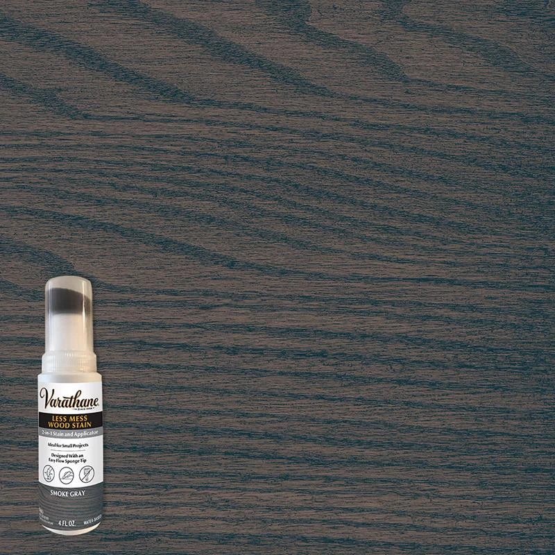 Varathane Less Mess Smoke Gray Water-Based Linseed Oil Emulsion Wood Stain 4 oz