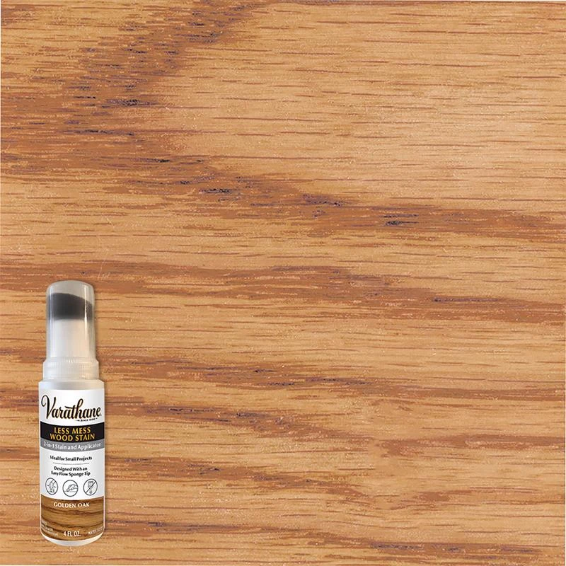 Less Mess Golden Oak Water-based Wood Stain, 4 Oz, Pack Of 4