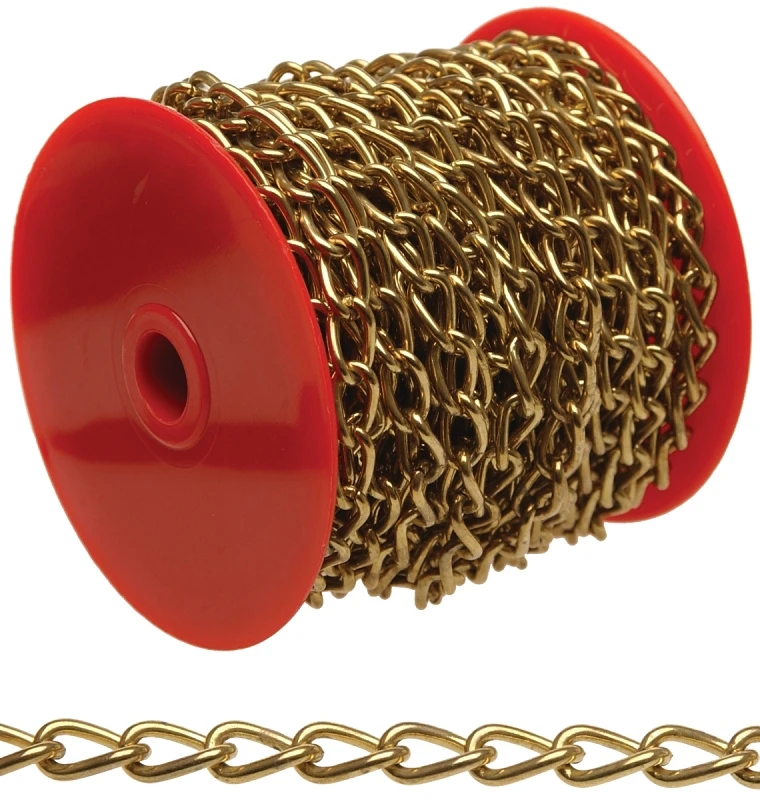 Nickel Plated Twist Chain Number 90, Eighty Two Feet Length