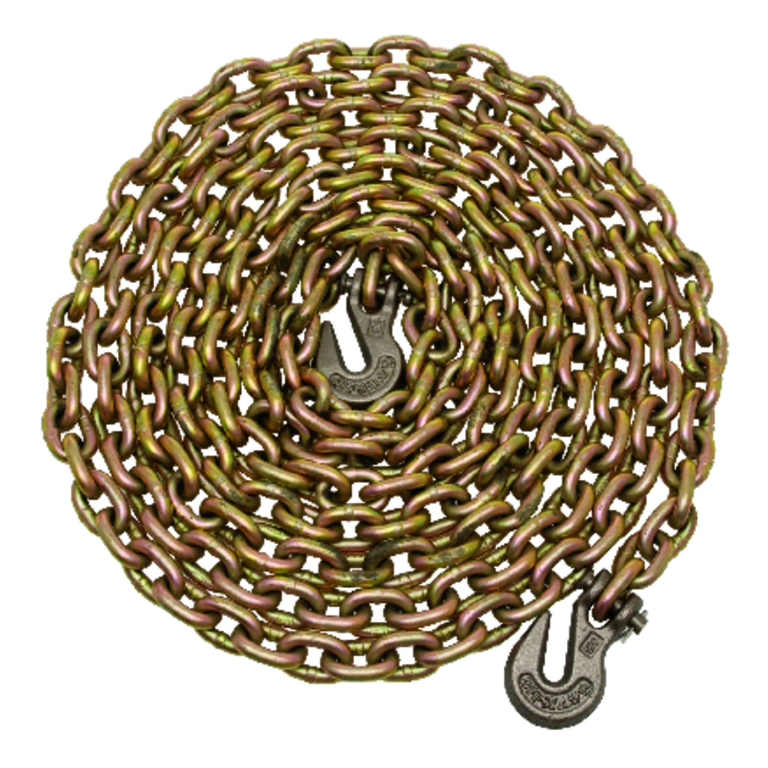 5/16 In. Oval Link Carbon Steel Tow Chain 20 Ft. Length With Clevis Hooks