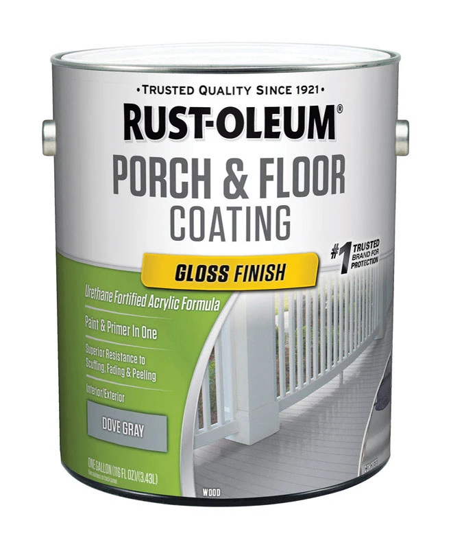 Porch & Floor Gloss Dove Gray Paint And Primer 1 Gallon