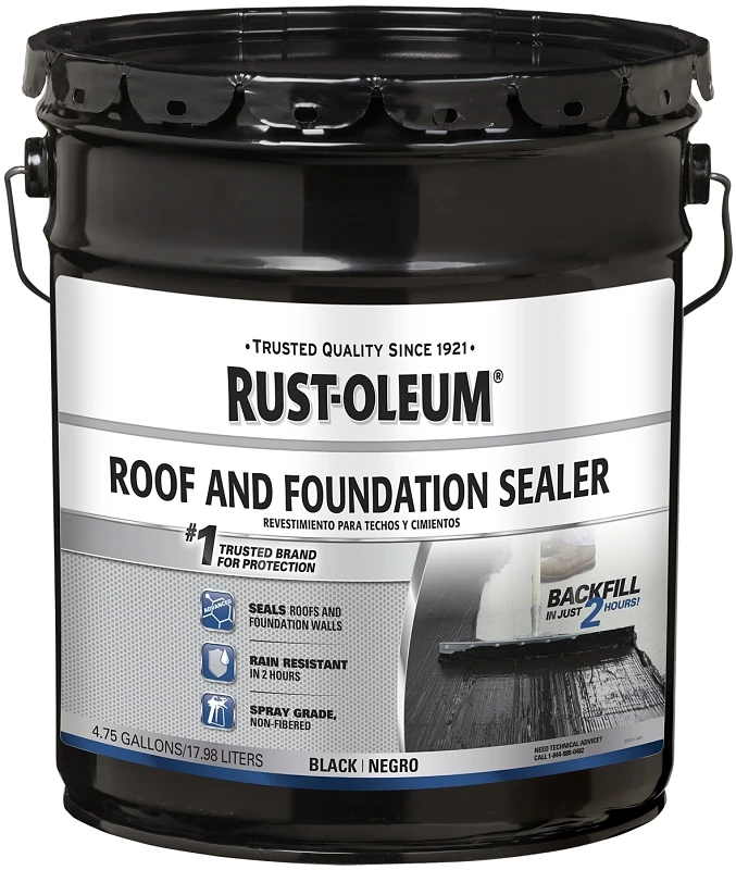4.75 Gal. Black Roof And Foundation Sealer - Non-fibered Asphalt Emulsion