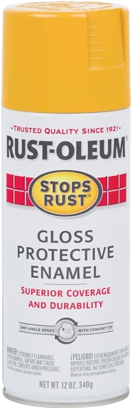 Stops Rust Gloss Spray Paint 12 Ounce Can Tuscan Sun Rust Preventive Finish