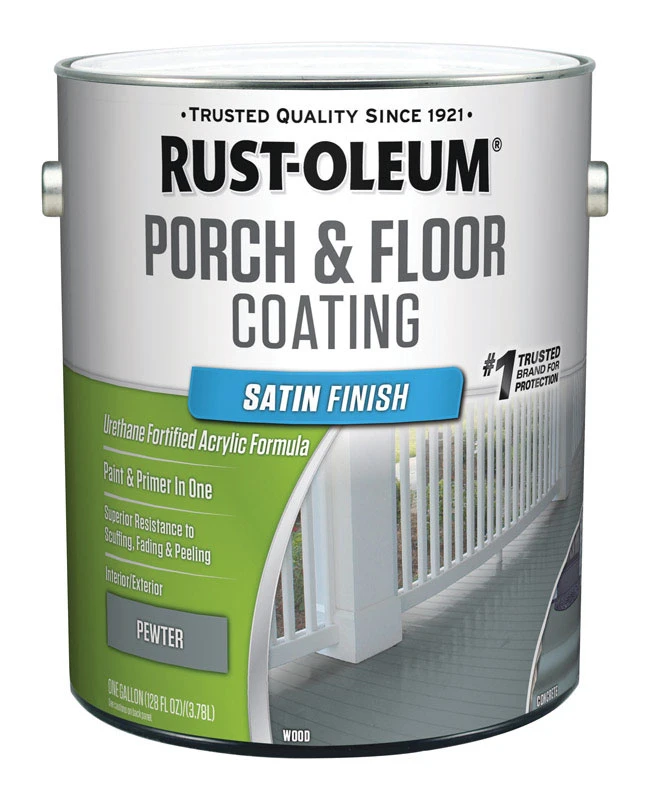 Porch and Floor Urethane Finish Pewter Satin 1 Gallon