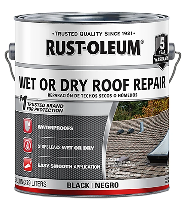 1 Gallon Black Wet Or Dry Roof Repair Sealant