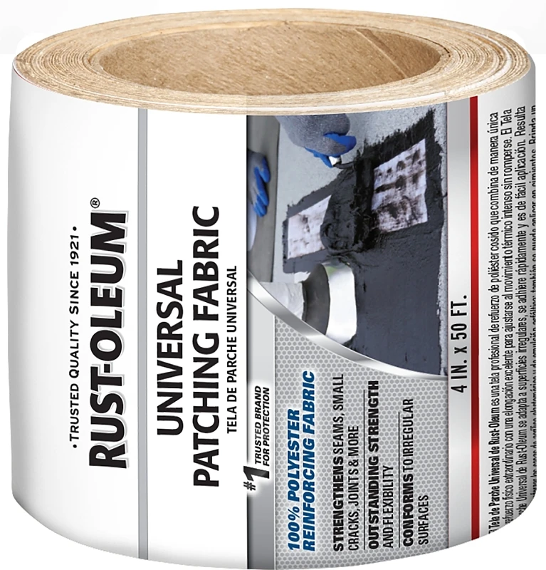 4 In. X 50 Ft. Universal Patching Fabric - White Polyester