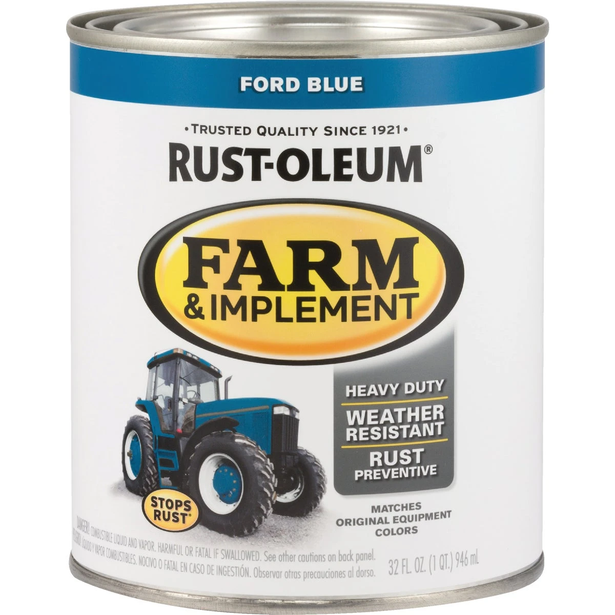 Farm Equipment Enamel Paint Ford Blue 1 Quart