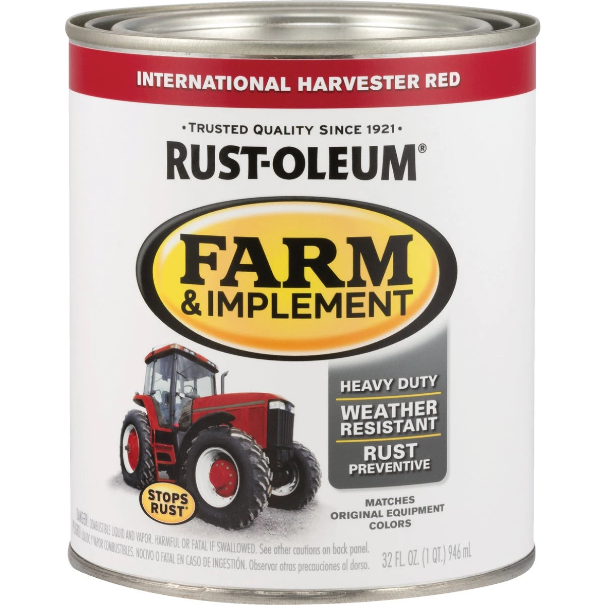 1 Quart International Harvester Red Gloss Farm & Implement Enamel Paint
