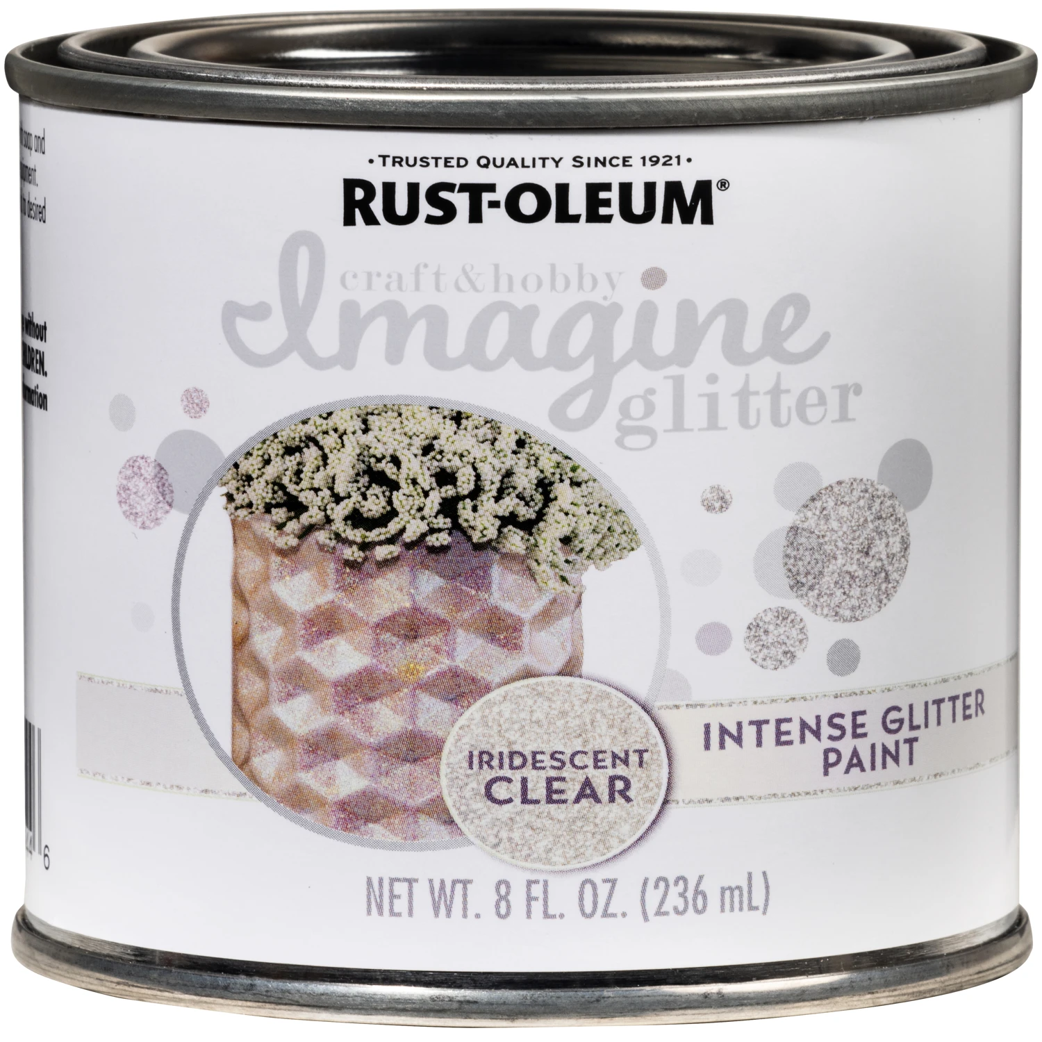 Imagine 8 Oz. Iridescent Glitter Paint For Craft & Hobby Projects