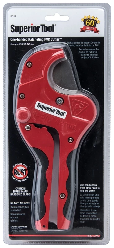 Ratcheting PVC Pipe Cutter for Clean Cuts on PVC Pipes
