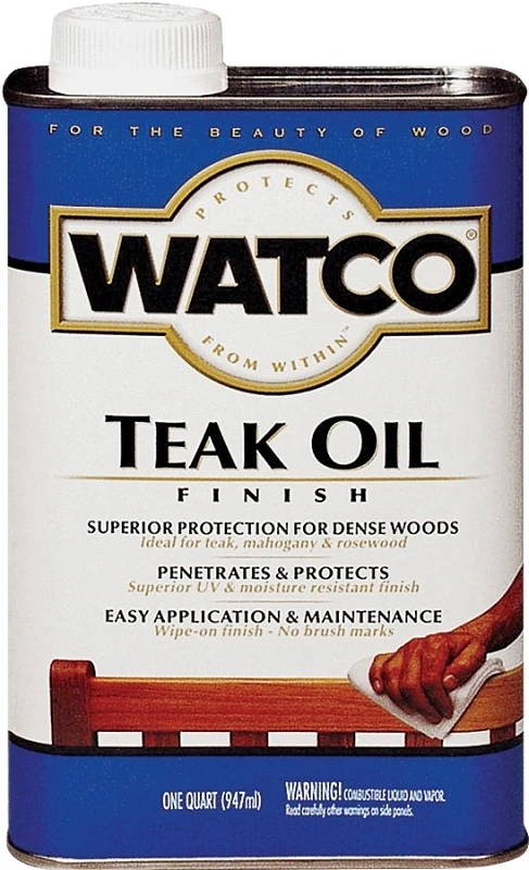 1 Quart Low Voc Teak Oil Finish For Exotic Woods