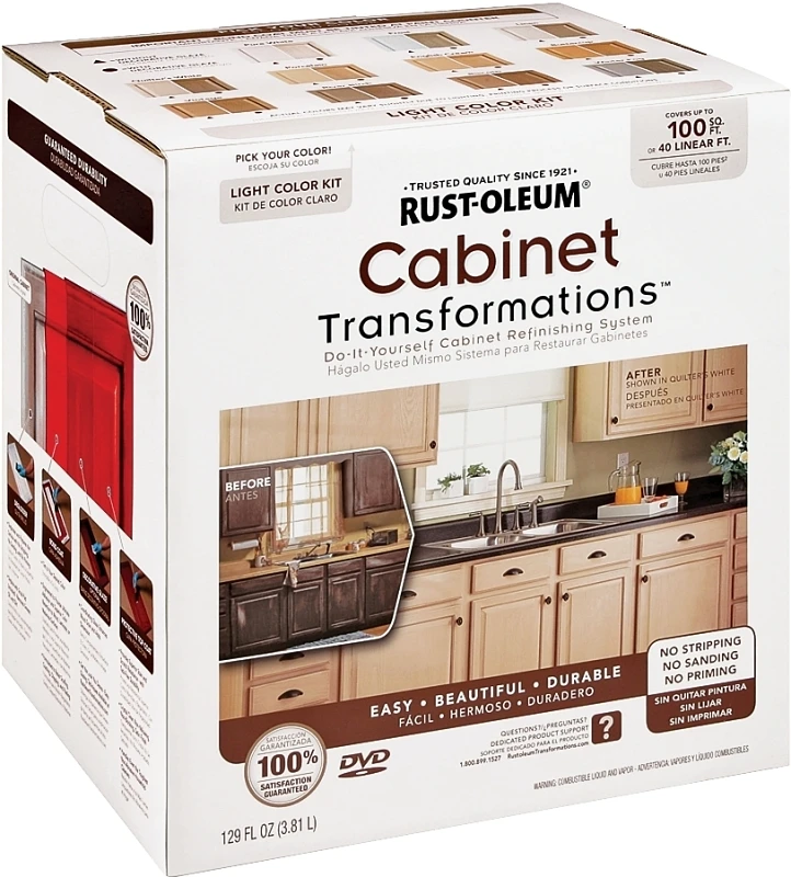 Small Cabinet Transformations Kit with Light Tint Base for Cabinet Refinishing