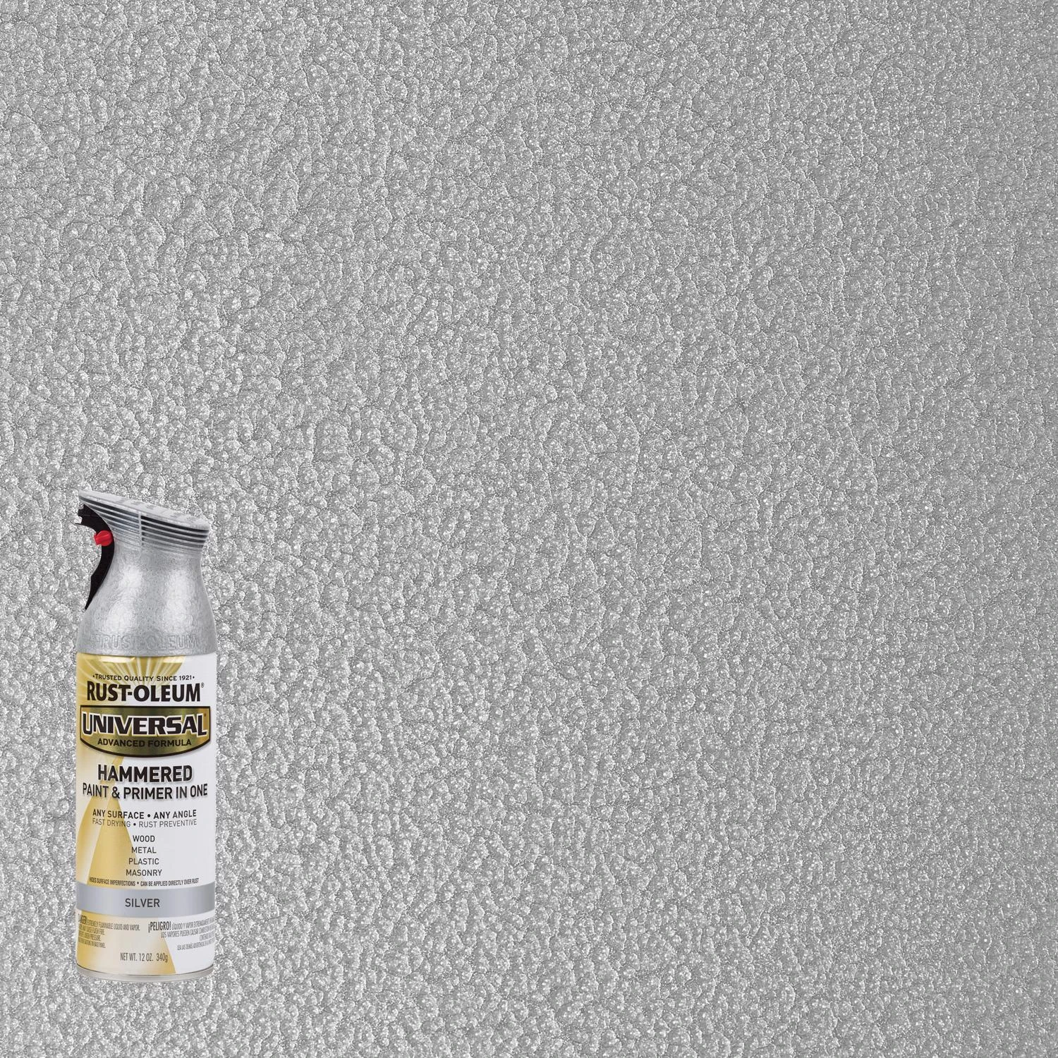 Universal 12 Oz. Hammered Silver Spray Paint - Durable & Versatile