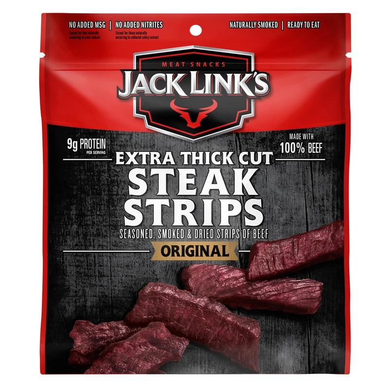 Beef Original Extra Thick Cut Steak Strips, 2.6-oz.