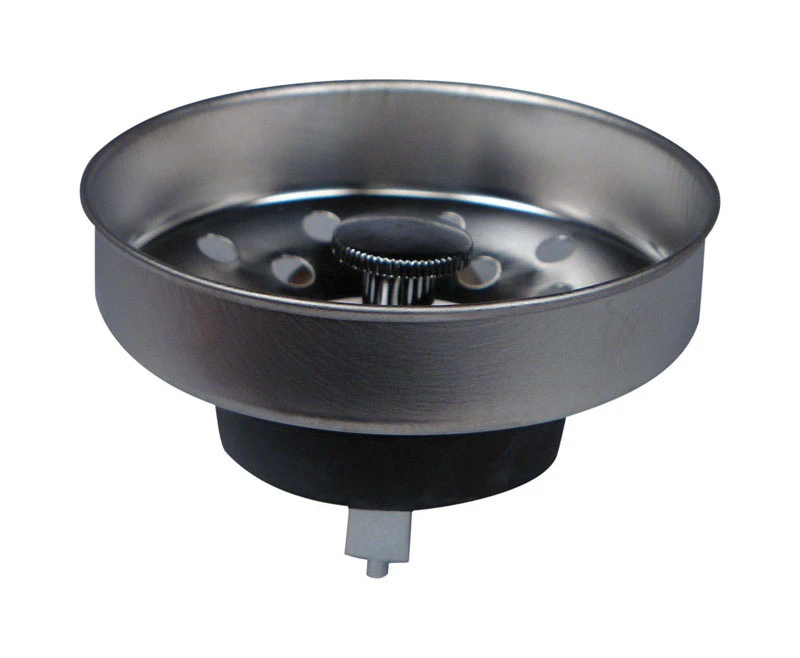 RV Basket Strainer, Brushed Stainless Steel, 3 In.