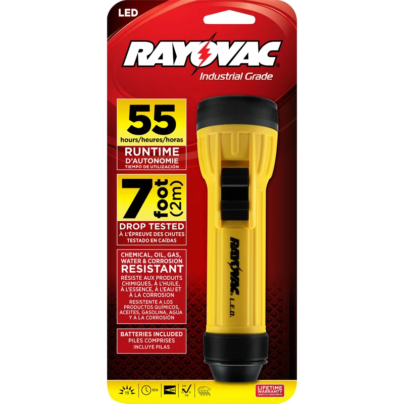 Workhorse LED Flashlight with 2 D Batteries Included