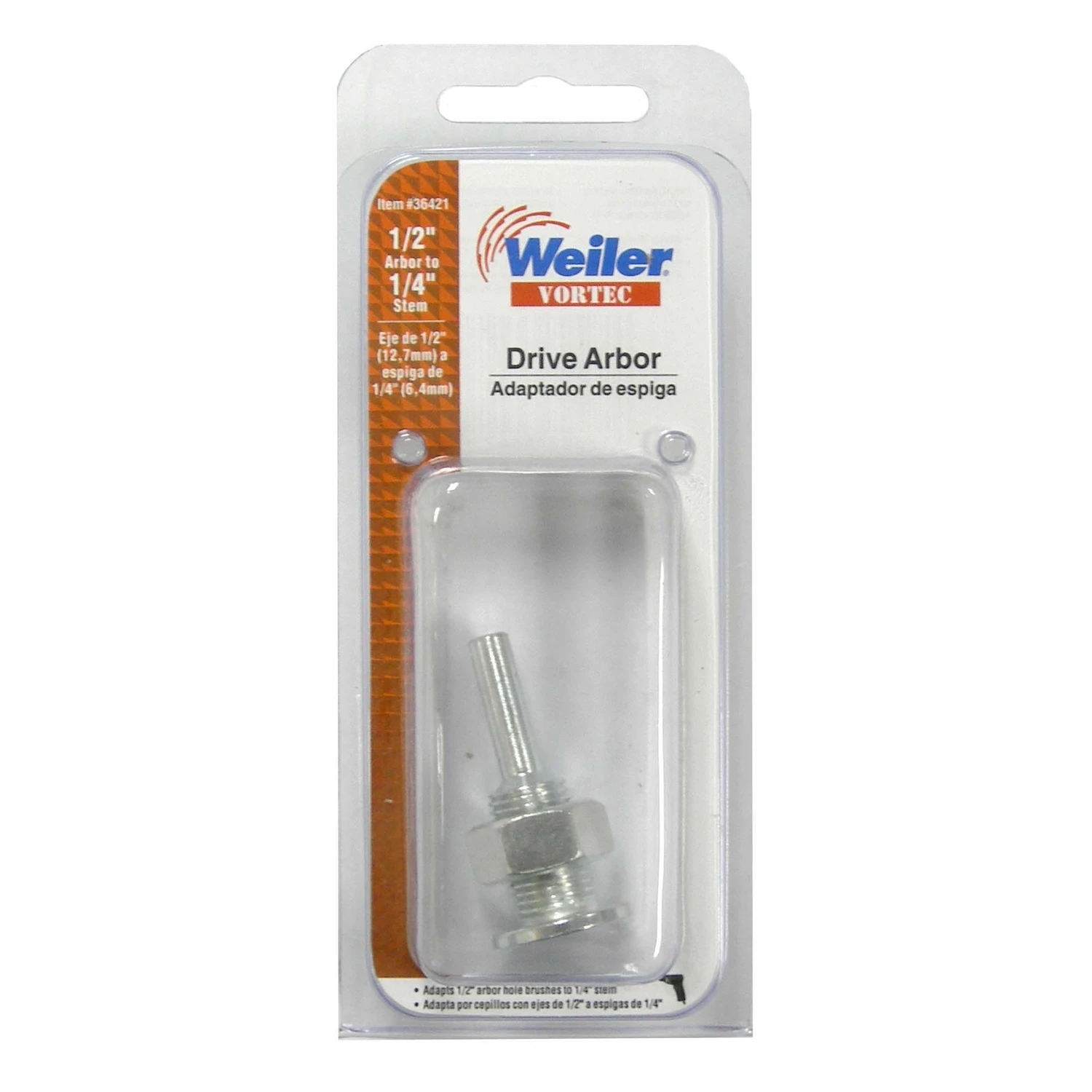 Vortec 1/2 In. Arbor Drive Adapter For 1/4 In. Shank