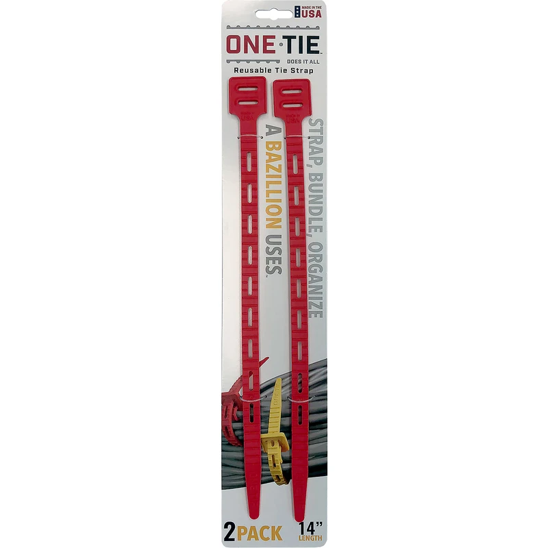 2PK 14" RED Tie Cable
