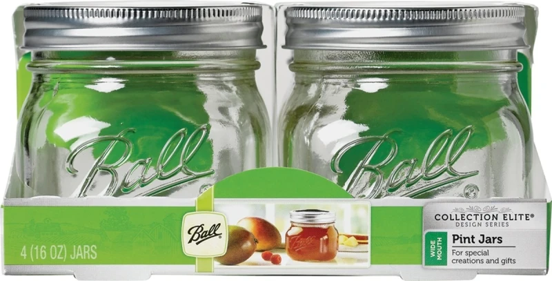 Ball Collection Elite Wide Mouth Canning Jar 146 oz 4 PK