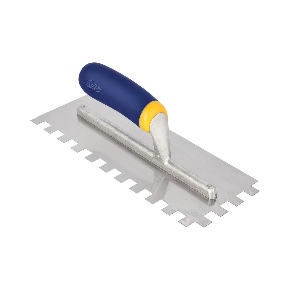 Floor Trowel, Stainless Steel, 1/2 x 1/2 x 1/2 In.