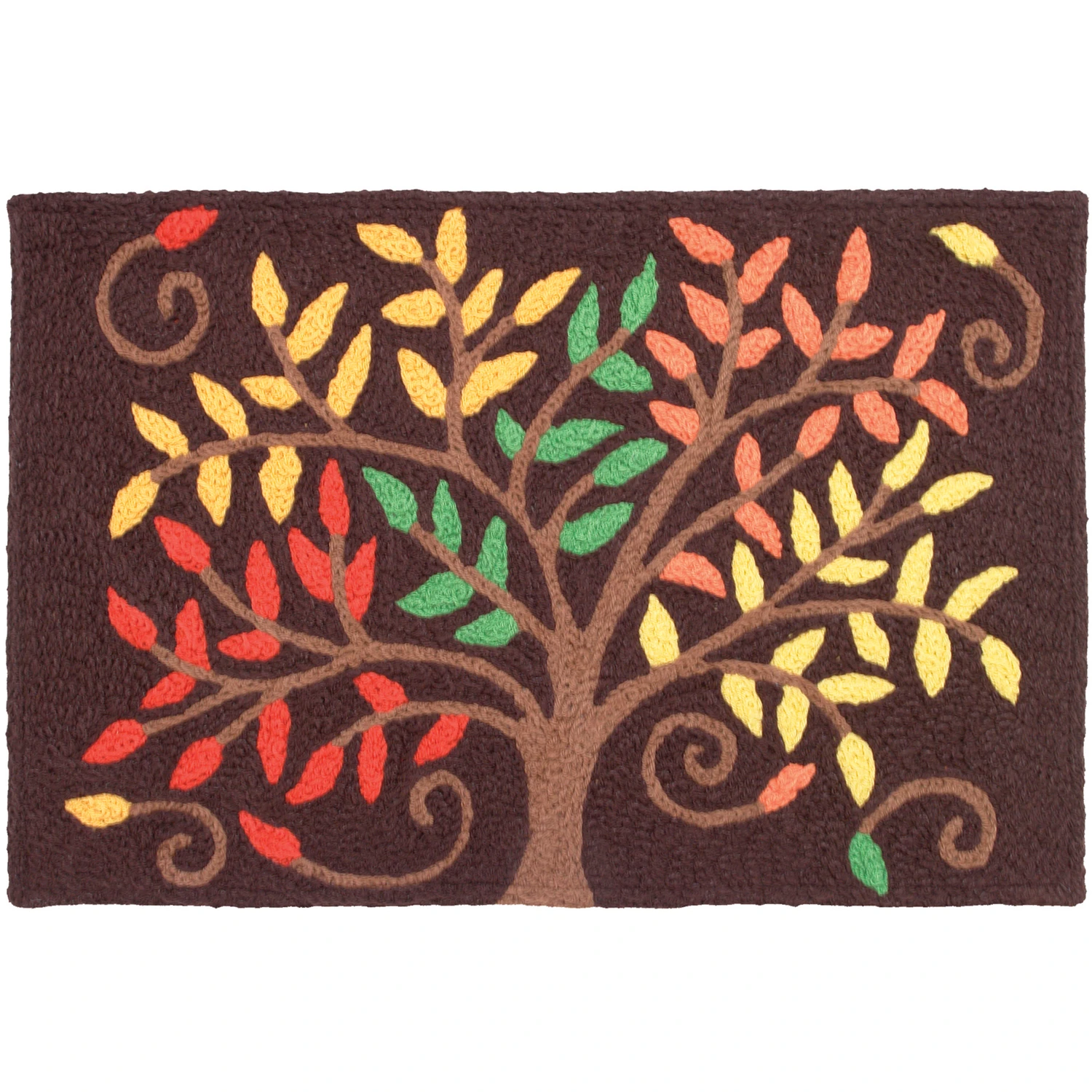 30 In. L X 20 In. W Multi-colored Autumn Colors Indoor/outdoor Accent Rug