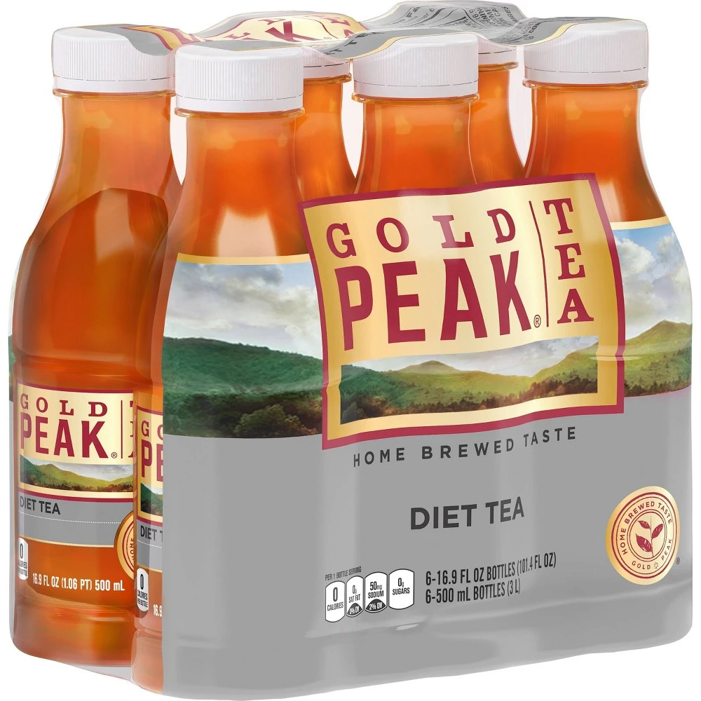 GOLD PEACK ZERO TEA 16.9OZ 6PK