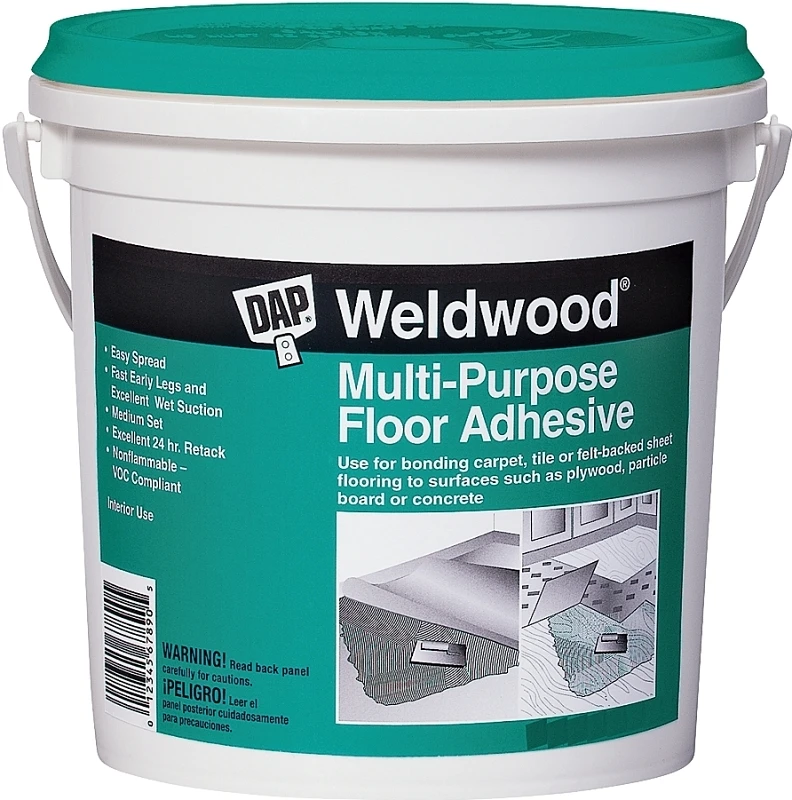 High Strength Multi-purpose Floor Adhesive, 4 Gallon Pail