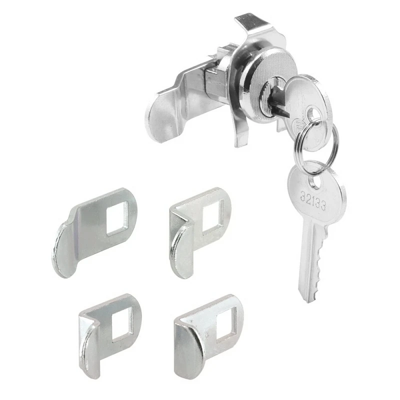 Nickel Spring Clip Mailbox Lock S 4140 With 5-pin Tumbler