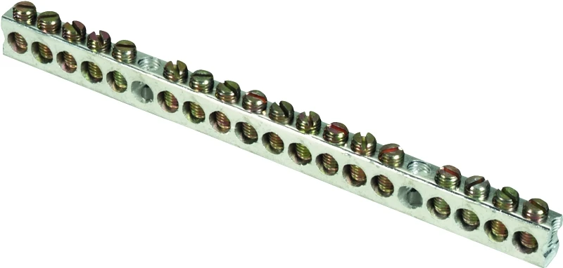 18-terminal Aluminum Ground Bar Kit For Qo & Homeline Load Centers