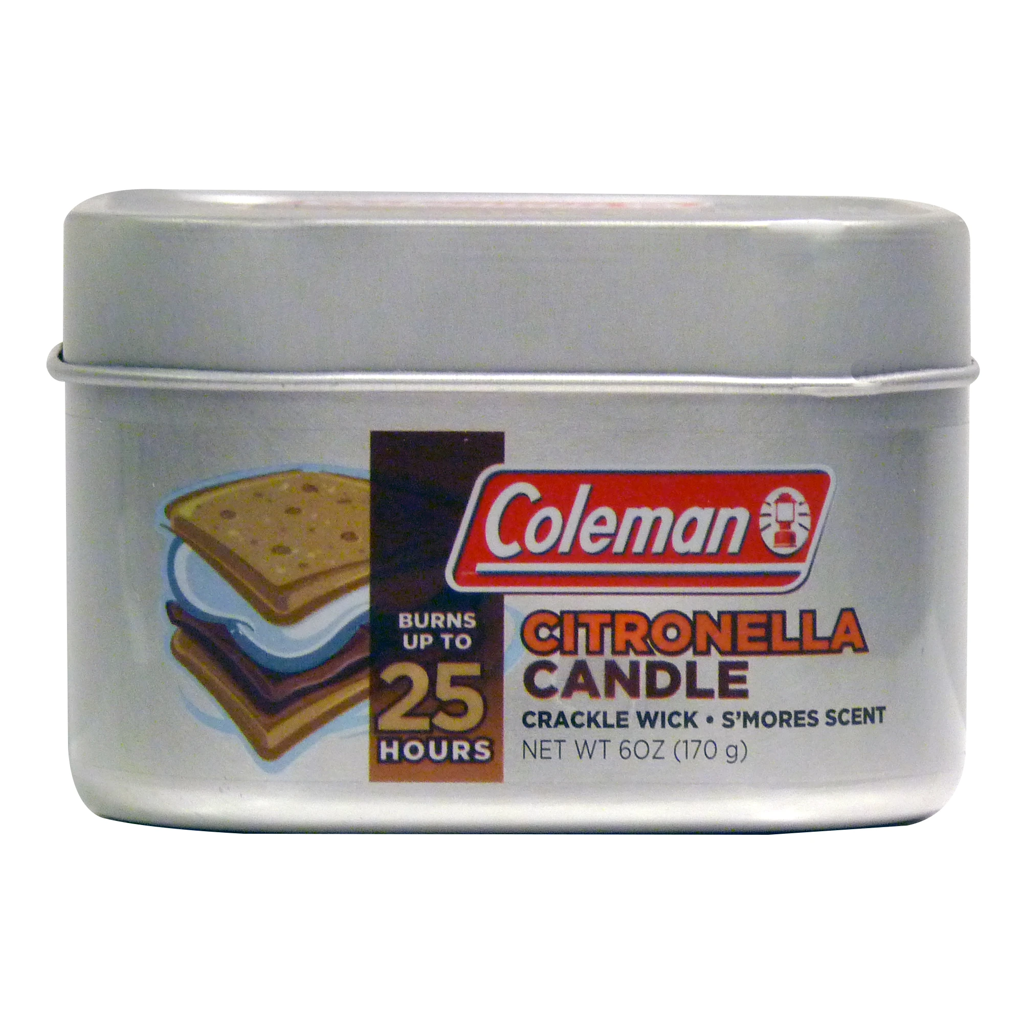 #7713 S'mores Scented Citronella Candle With Crackle Wick, 6 Oz.