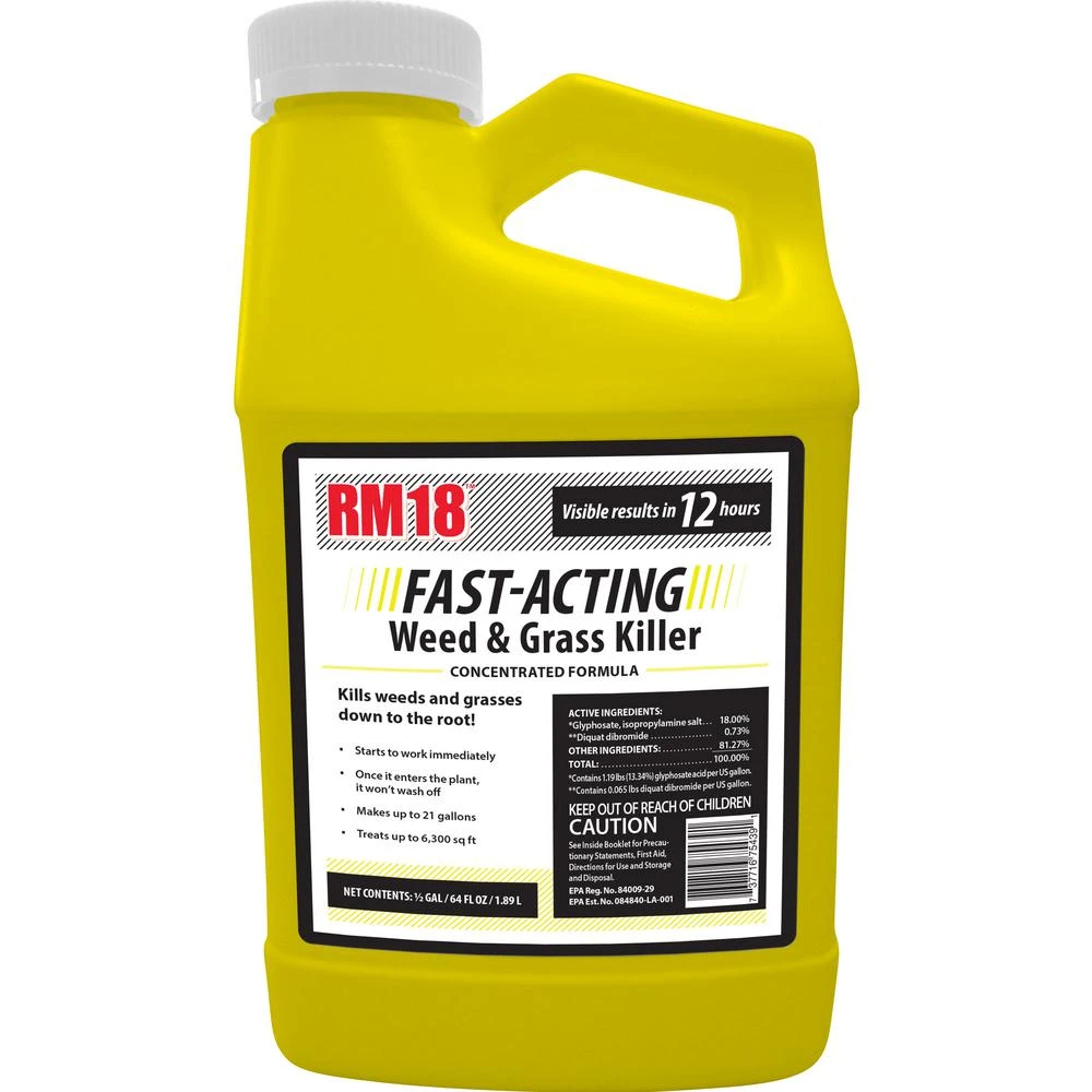 64 Oz. Rm18 Fast-acting Weed And Grass Killer Concentrate Herbicide