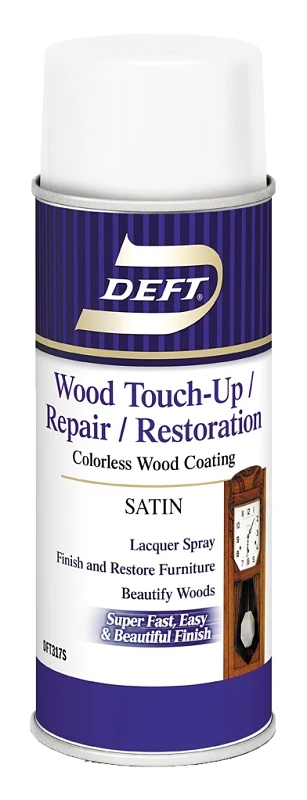 12.25 Oz. Satin Clear Water-based Acrylic Lacquer For Wood Finishing