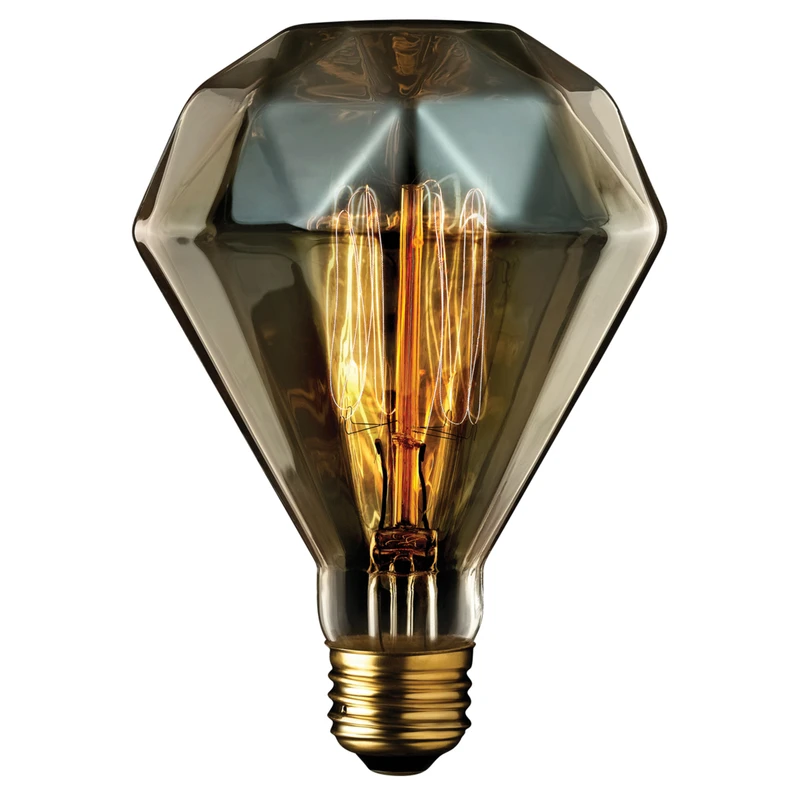 Designer Diamante Amber Bulb, Incandescent, 40-Watts