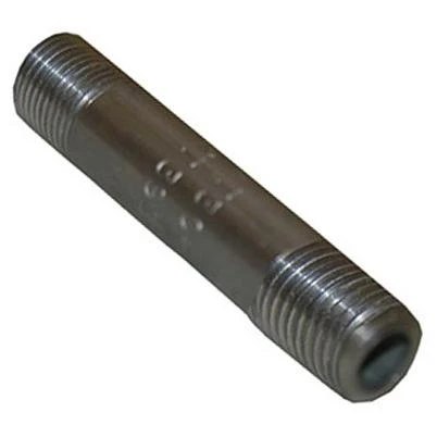 Stainless Steel Pipe Nipple, 1/8" X 3", Type 304, Male Threaded