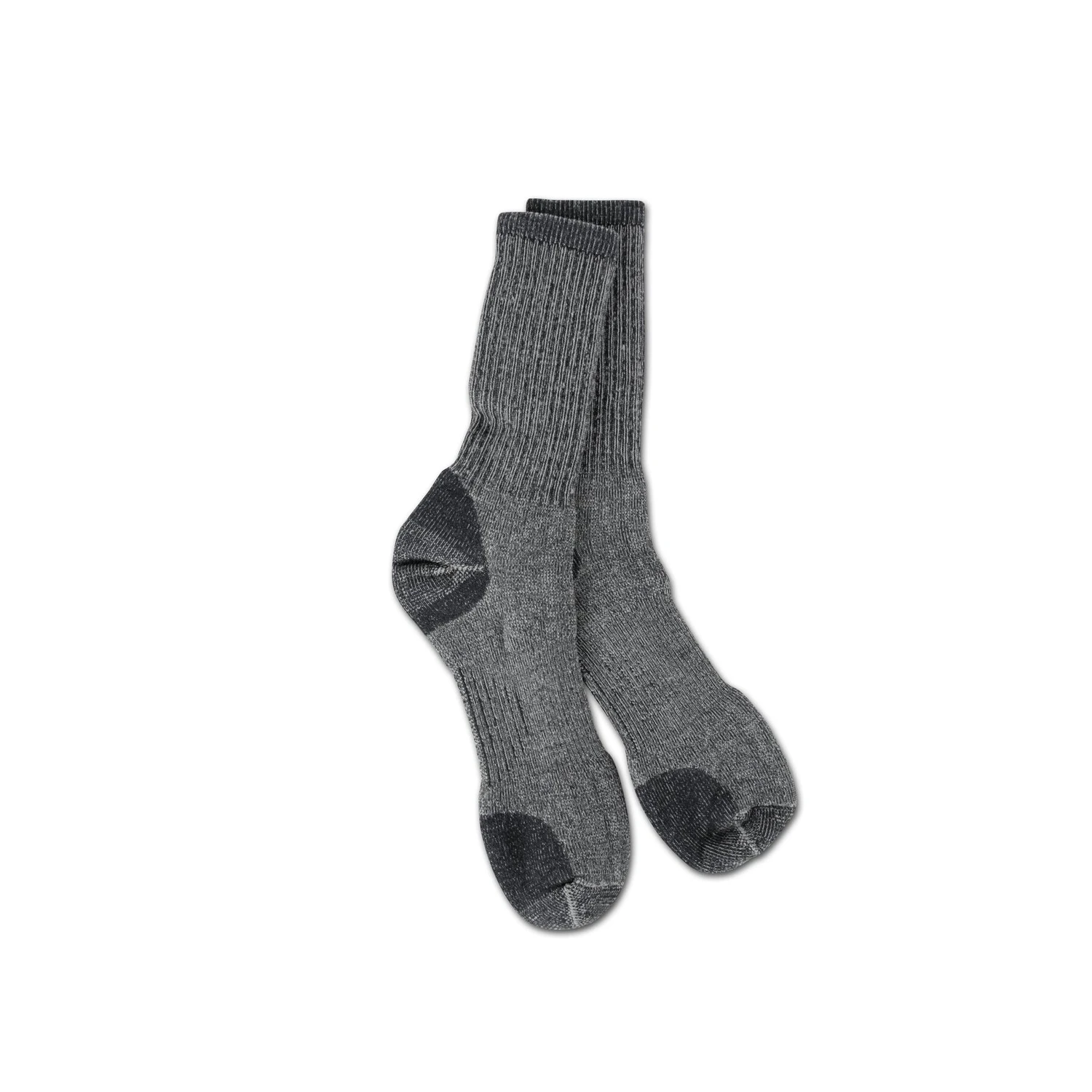 Hiwassee Trading Company Men's Large Charcoal Medium Weight Hiking Crew Sock