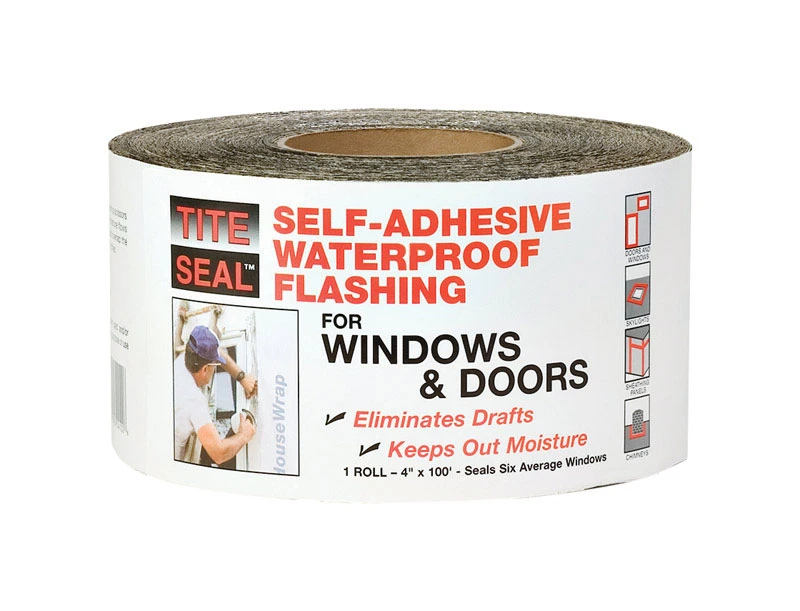 4 In. W X 100 Ft. L Rubber Self-adhesive Waterproof Flashing Silver