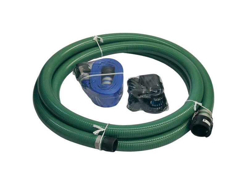 Water Pump Hose Kit, 2-Inch Diameter, Includes Hose and Fittings for Efficient Water Transfer