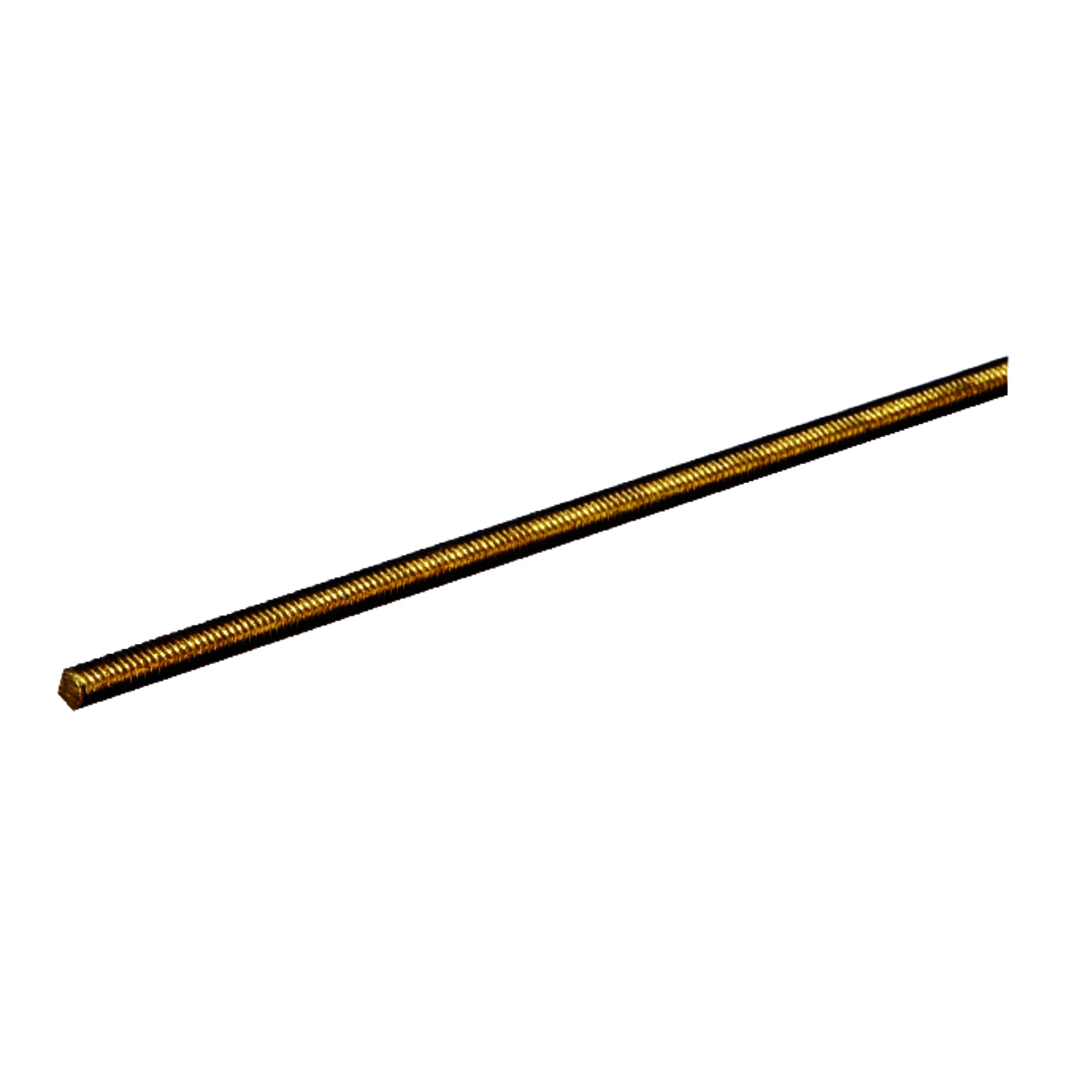 SteelWorks 1/2 in. D X 12 in. L Threaded Brass Rod 1 pk