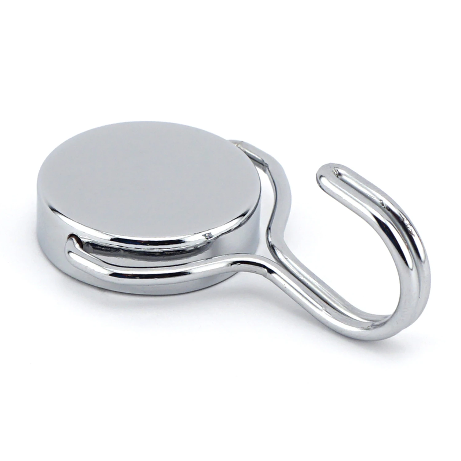 0.5 In. L X 1.5 In. W Silver Magnetic Hook 65 Lb Pull Strength