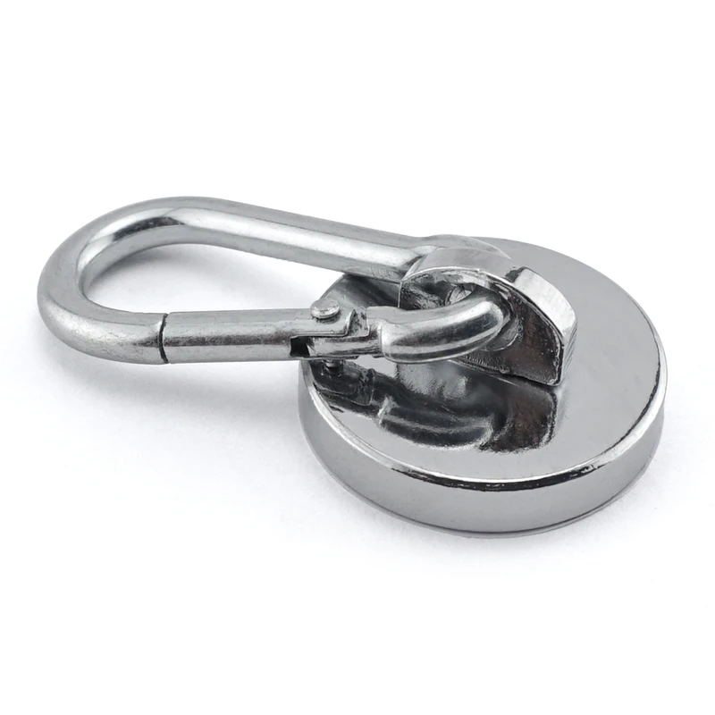 Neodymium Magnetic Carabiner Hook 45 Lb. Capacity With Liner
