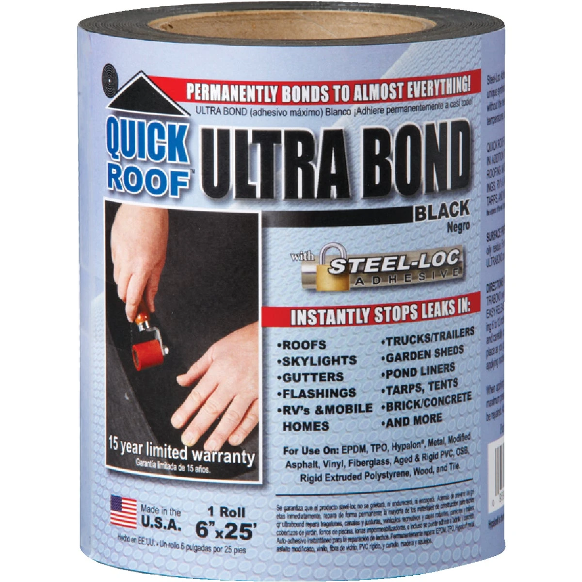 Ultra Bond 6 In. X 25 Ft. Self-adhesive Roof Repair Tape