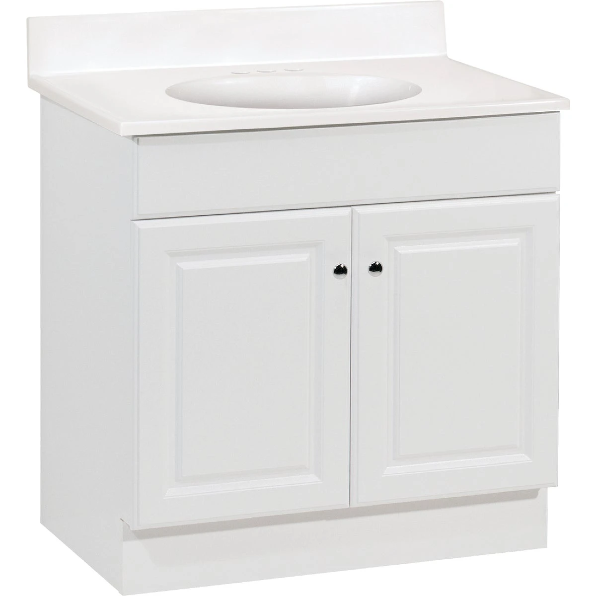 Richmond Single Vanity Combo 30 In. With White Cultured Marble Top