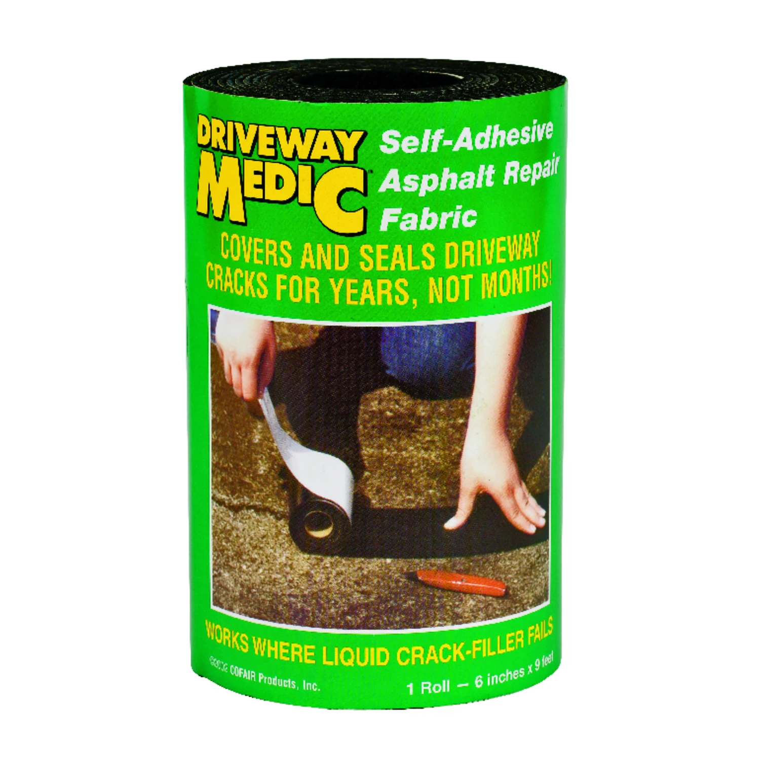 6 In. X 9 Ft. Self-adhesive Asphalt Repair Fabric