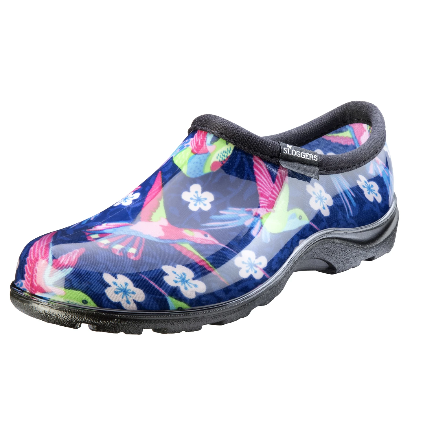 Women's Waterproof Garden/rain Shoes Size 7 Hummingbird Blue/pink