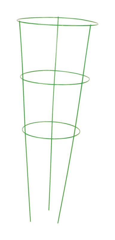 42 In. Green Powder Coat Galvanized Welded Wire Tomato Cage - Heavy Duty Plant Support