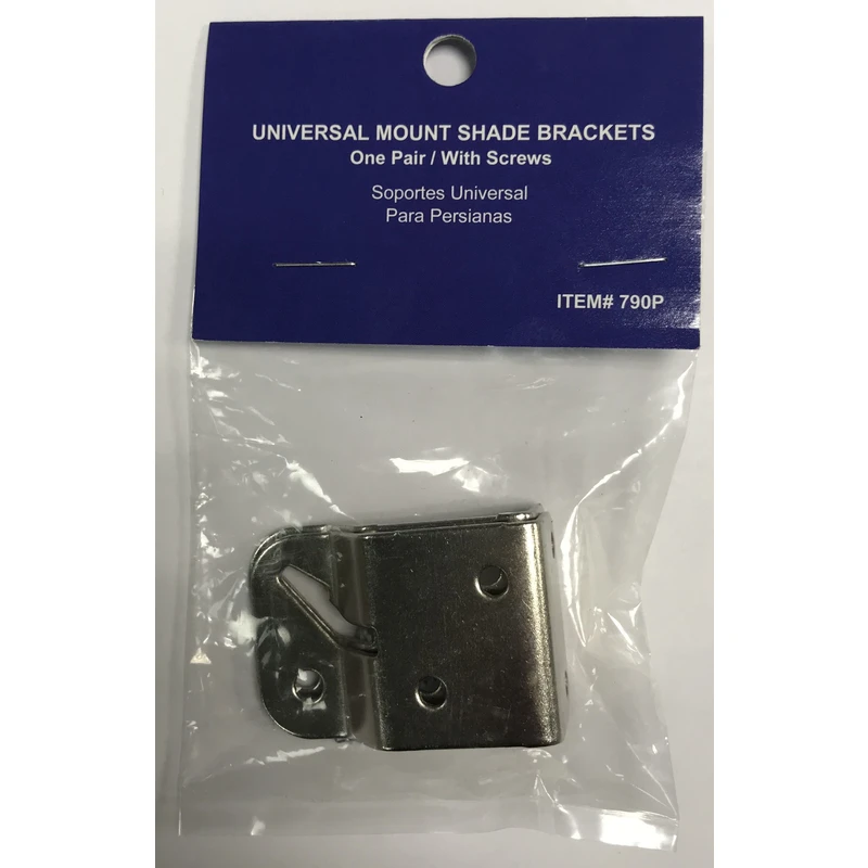 Shades Universal Roller Shade Bracket - Zinc-plated, 1 Pair, Model 790u