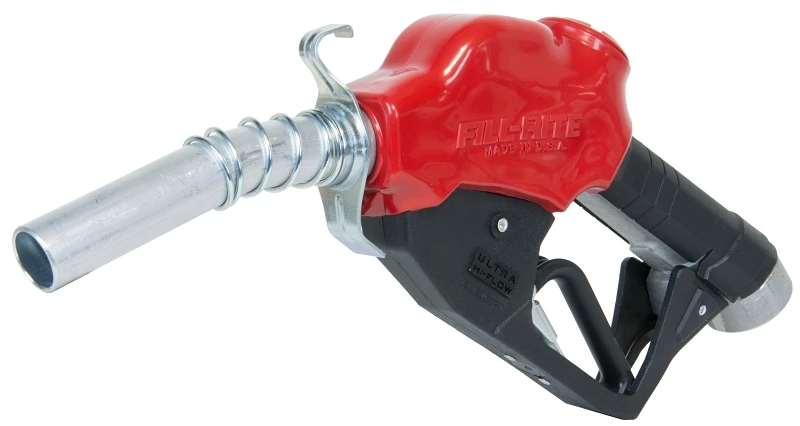 Pump Nozzle with Auto Shut-Off, One Inch Female National Pipe Thread Inlet by One Inch Outside Diameter Spout